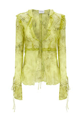 Cobra Blouse Lime